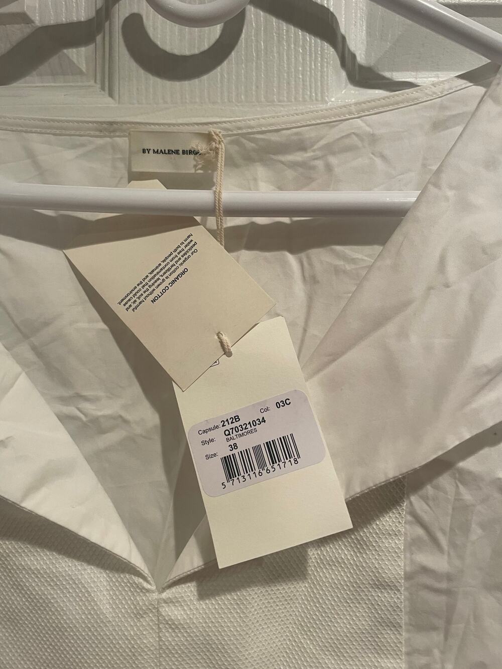 Marlene Birger Women's White Edanima Cotton-poplin Shirt Dress, A48